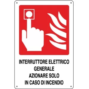 CARTELLO ALL. INTERRUTTORE ANTINCENDIO 0240.46.10 D&B