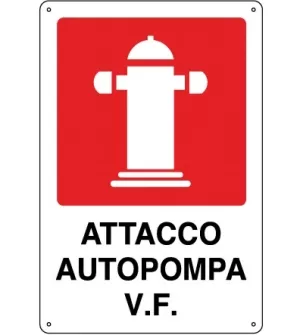 CARTELLO ALL. ATTACCO AUTOPOMPA V.F.  0240.58.00 D&B