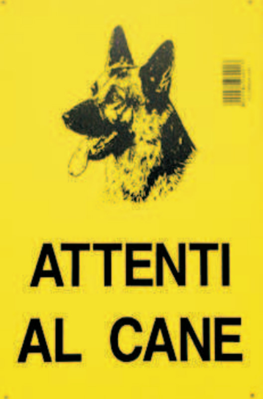 Cartello attenti al cane fc6001, Cartelli linea privato