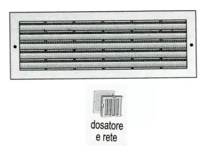 GRIGLIA RETTANGOLARE P INCASSO PLDR7013 LA VENTILAZIONE