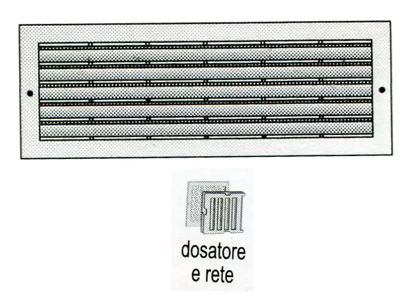 Griglia rettangolare p incasso pldr7013 la ventilazione