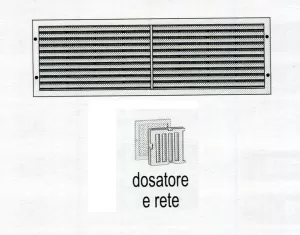 GRIGLIA RETTANGOLARE E INCASSO ER7123N LA VENTILAZIONE
