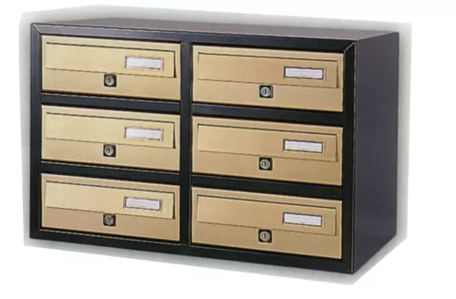 Casellario 6 cassette bronzo jumbo alubox