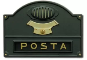 BUCA PER LETTERE A5 VERNICIATA GHISA ALUBOX