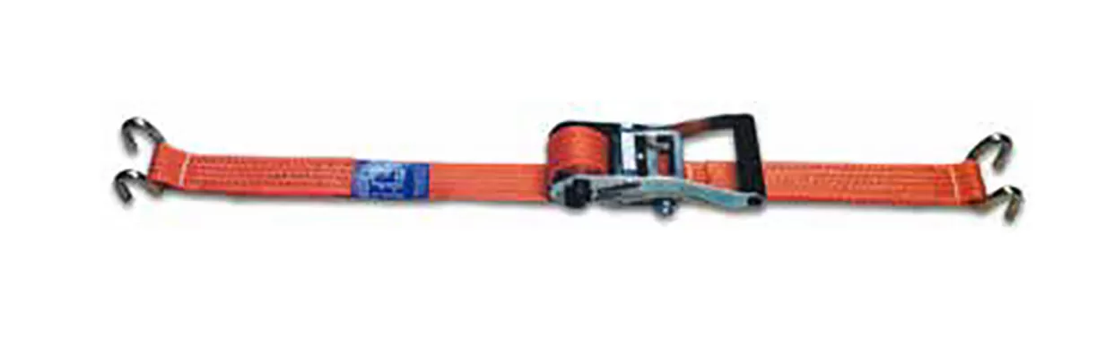 Fascia ancoraggio con cricchetto ganci a sponda strops
