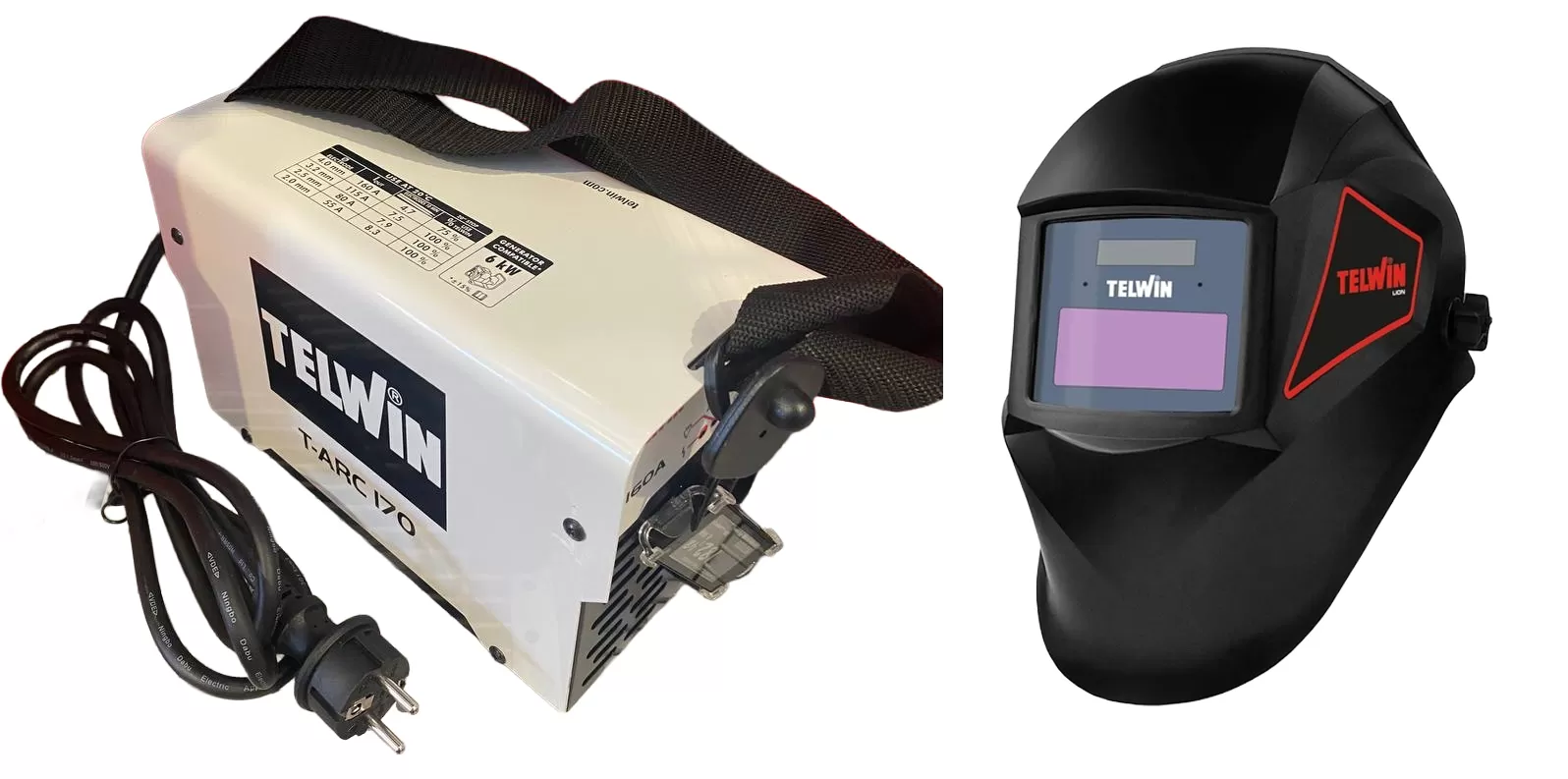 Saldatrice t-arc 170 e maschera telwin