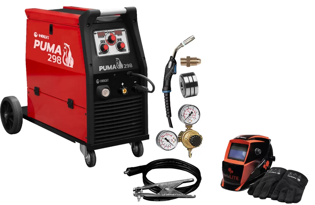 Saldatrice helvi puma 298 con kit trasporto omaggio
