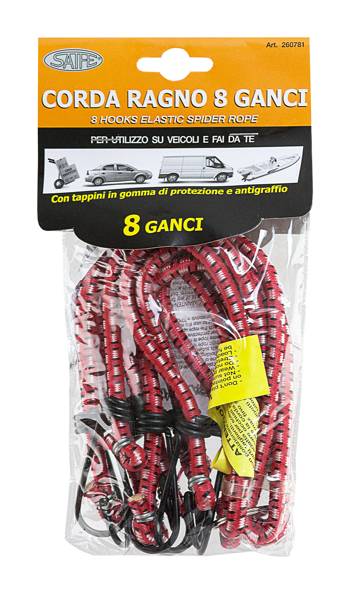 Corda Elastica Resistente Senza Ganci - 5mm X 5 Metri, Nera, Per Campeggio E Outdoor - Foto 4