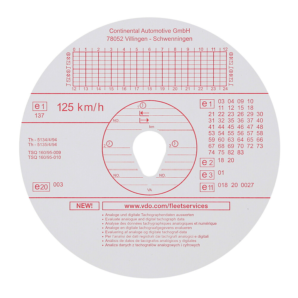 100 Dischi Per Registratore Grafico Jules Richard - Diagramma Settimanale, -10°C A +40°C, Ø Standard - Foto 2