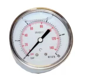 MANOMETRO 63MM GLICERINA ATTACCO POSTERIONE MX71 KONFIT