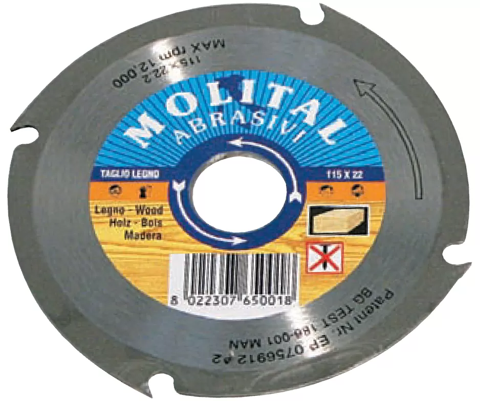 Disco taglio legno e plastica kws pro molital