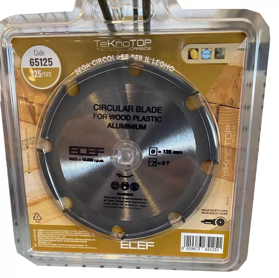 Disco taglio legno 125mm 65125 ecef