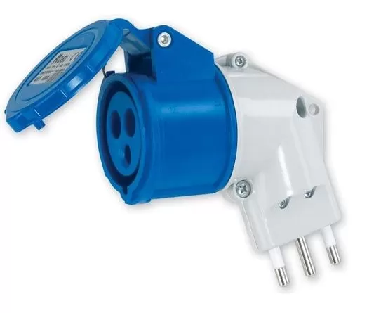 Adattatore industriale 16a 230v 2p+t 16a 1869 rosi