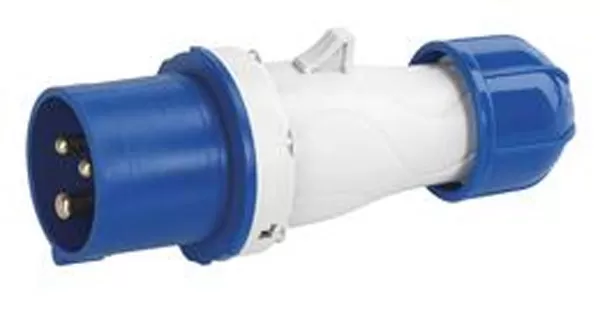 Spina industr. 220v 2p+t 16a blu ec69070 ec elettrocanali