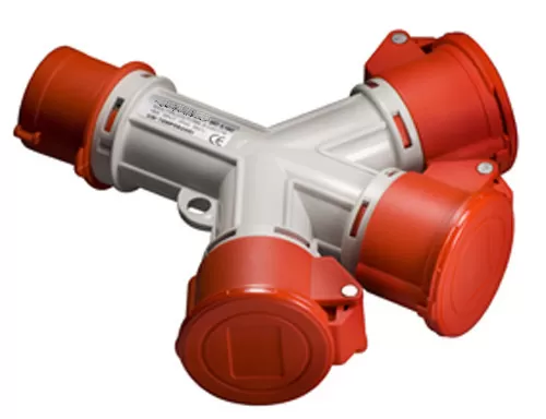 Moltip. 3 uscite 380v 16a ip44 ec690743 ec elettrocanali