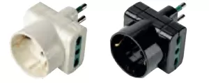 ADATTATORE TRIPLO 16A 2P+SCHUKO ECK336 EC ELETTROCANALI