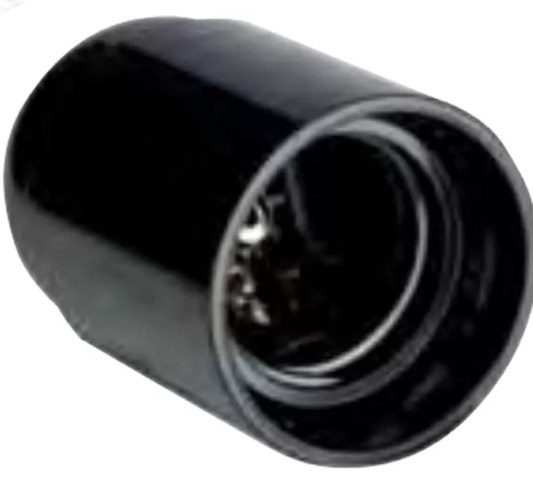Portalampada e14 nero ec k52002 ec elettrocanali