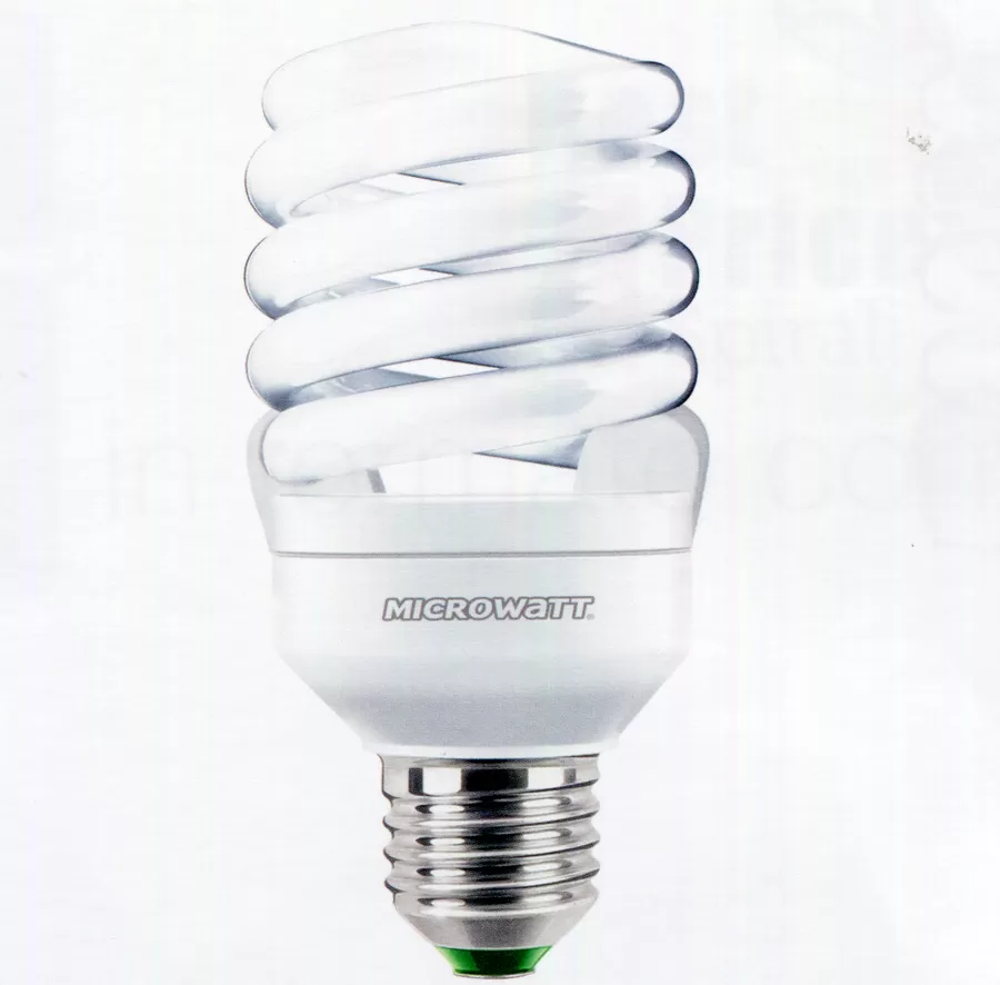 Lampadina spirale t2 elika el5 e27 30w microwatt