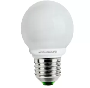 LAMPADINA BASSO CONSUMO GLOBO MINI 9W E27 MICROWATT