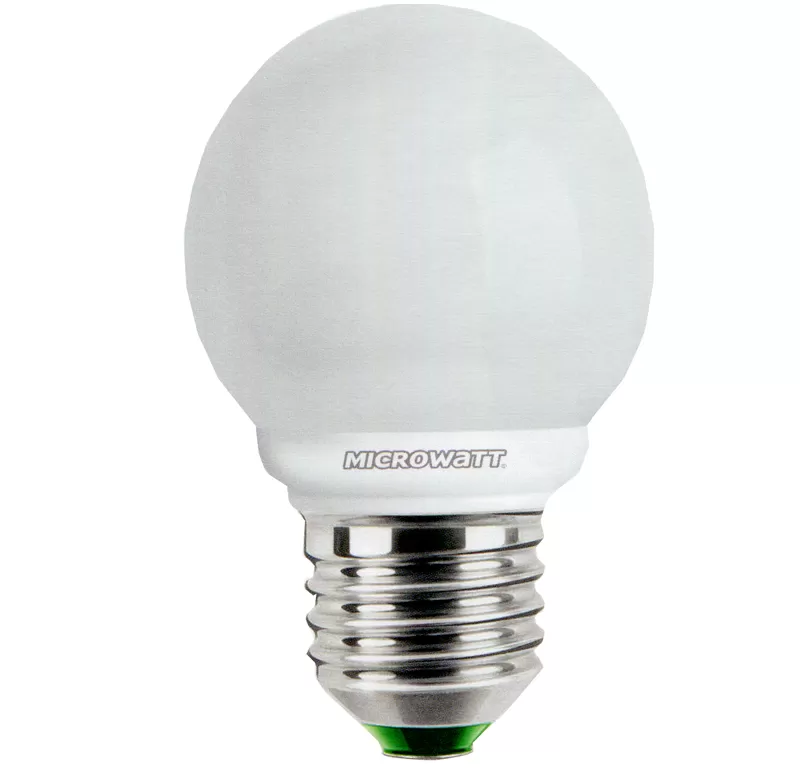 Lampadina basso consumo globo mini 9w e27 microwatt