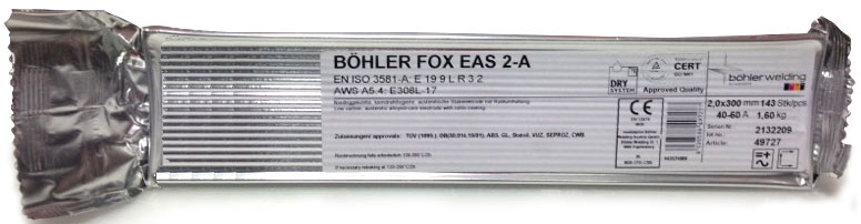 ELETTRODI INOX 308L PER SALDATURA ACCIAIO INOX D.2,5 CF 212PZ 4KG GOOD WELD ELETTRODI INOX 308L PER SALDATURA ACCIAIO INOX D.2,5 CF 212PZ 4KG GOOD WELD
