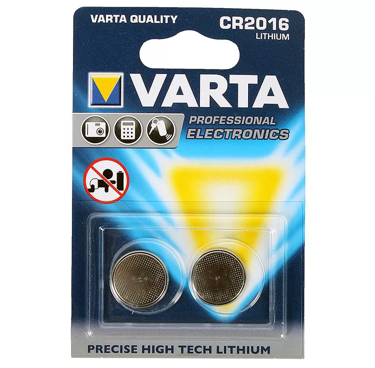 Confezione 2 batterie cr2016 varta 06016101402