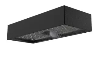 Lampada applique solare nera brick sl242 velamp