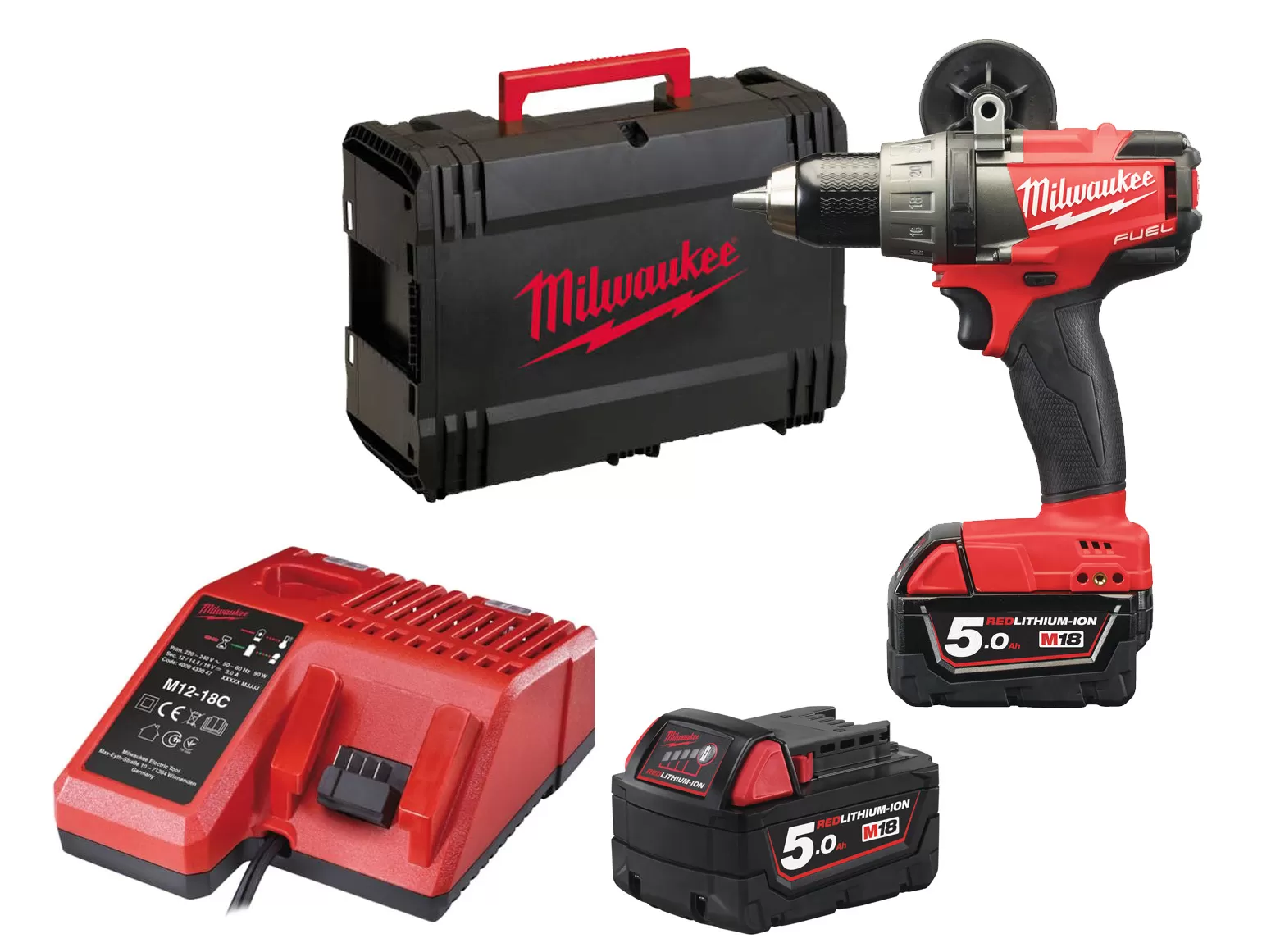 Avvitatore a batteria 18v m18fdd-502x milwaukee