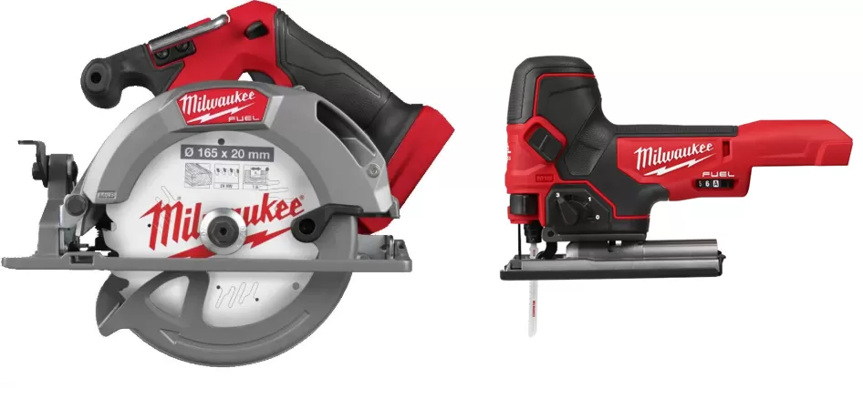 Kit segatrice e seghetto m18fcs552+m18fbjs milwaukee