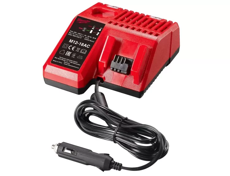 Caricabatterie per auto milwuakee m12-18ac 4932459205
