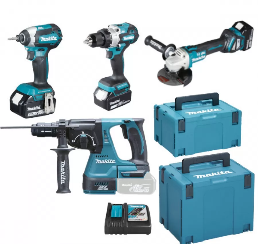 Kit elettroutensili makita dlx4158tj