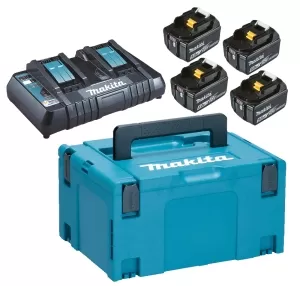 KIT 4 BATTERIE E CARICABATTERIE 197626-8 MAKITA 18V