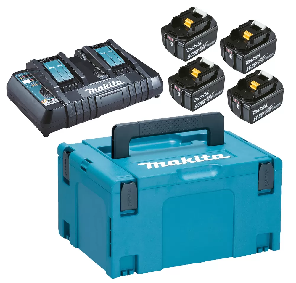Kit 4 batterie e caricabatterie 197626-8 makita 18v