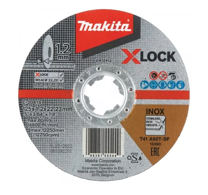 Disco taglio inox makita e-00418