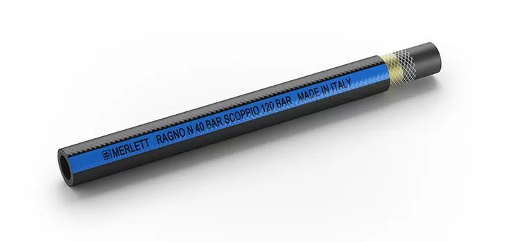 Tubo in pvc con rinforzo in fibra ragno n40 bar merlett
