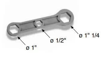 Chiave tappi-riduzioni 101000001 raccorderie metalliche