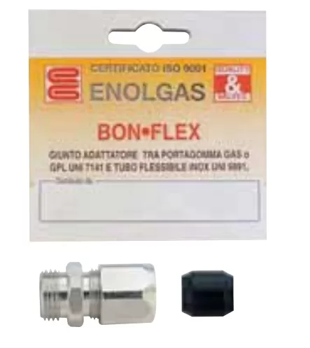 Giunto adattatore portagomma e flessibile g0367 enolgas