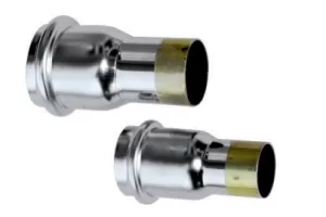 GIUNTO OTTONE CROMATO PER TUBI PIOMBO 6001