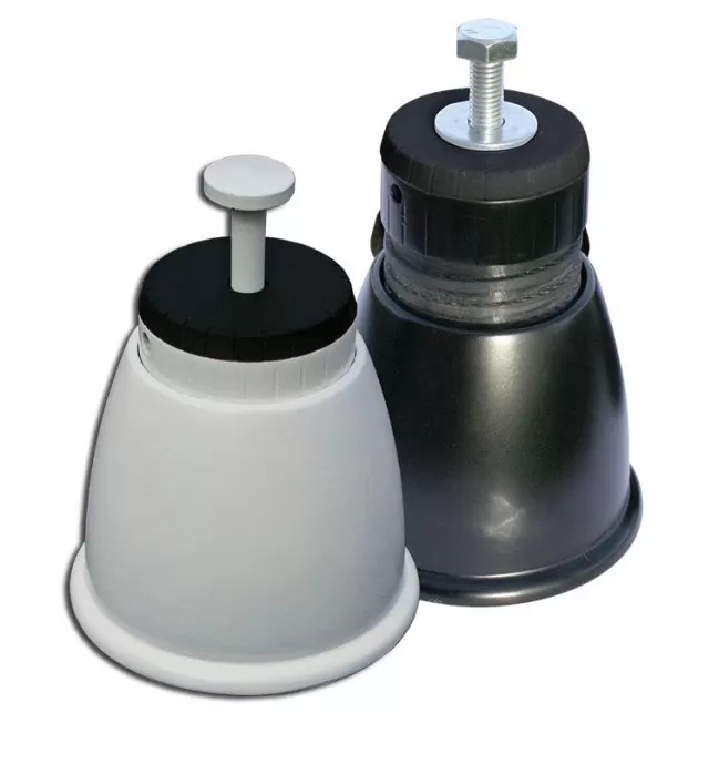 Piedino pavimento 1000r con vite m10