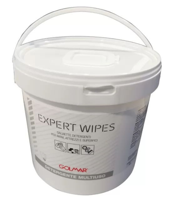 Salviette detergenti mani expert wipes 130 pezzi golmar