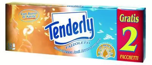 Confezione fazzoletti profumati burro di karitè tenderly