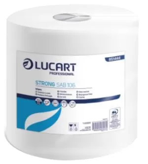 COPPIA ROTOLI CARTA ASCIUGATUTTO BOBINE LUCART STRONG BLU 252 SUPER  ASSORBENTE per alimenti haccp - blue252