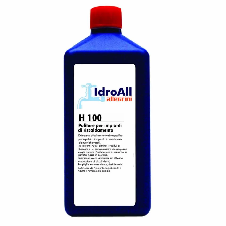 Pulitore per impianti riscaldamento h100 1 lt allegrini
