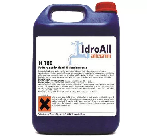 Pulitore per impianti riscaldamento h100 6kg allegrini