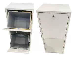 ARMADIO 2 CASSETTI RACCOLTA DIFFERENZIATA NEGRARI