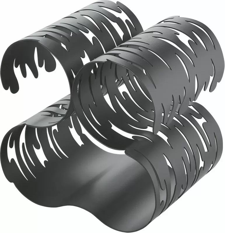 Portabottiglie barkcellar nero bm03b alessi
