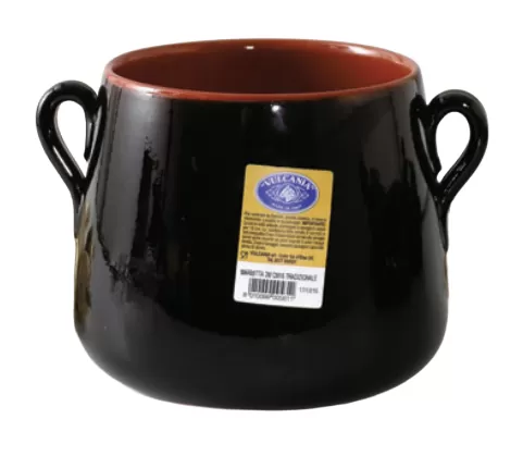 Marmitta marrone 2 manici vulcania