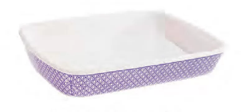 Pirofila rettangolare lavanda fade