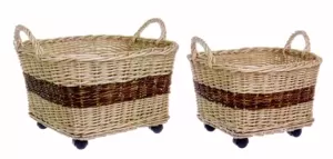 CESTA CON RUOTE RETTANGOLARE KELLY QU 04153980 BIZZOTTO