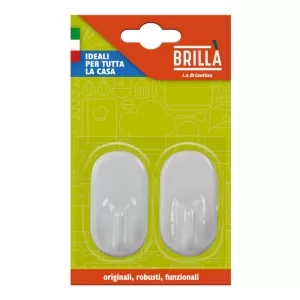 CONFEZIONE 2 GANCI ADESIVI ELISSE GAN00412A LA BRIANTINA